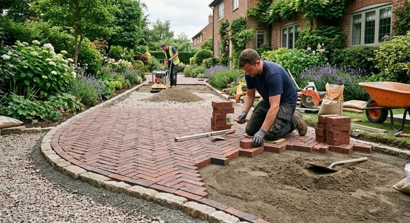 Brick Landscaping Installation in Worcester, MA