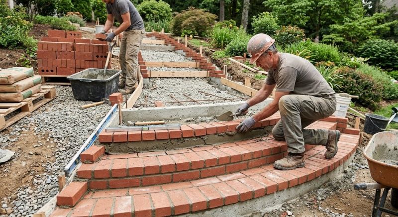 Brick Walkway Installation in Fairfield County, CT
